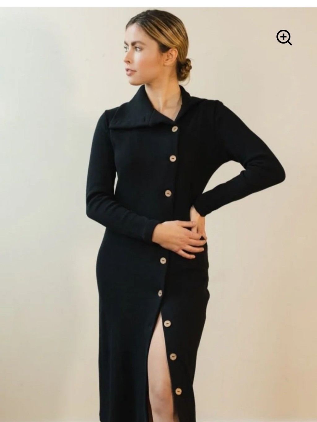 Rachel Cardigan Dress In Black